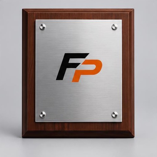 FyrePress logo concept on milestone & retirement plaques