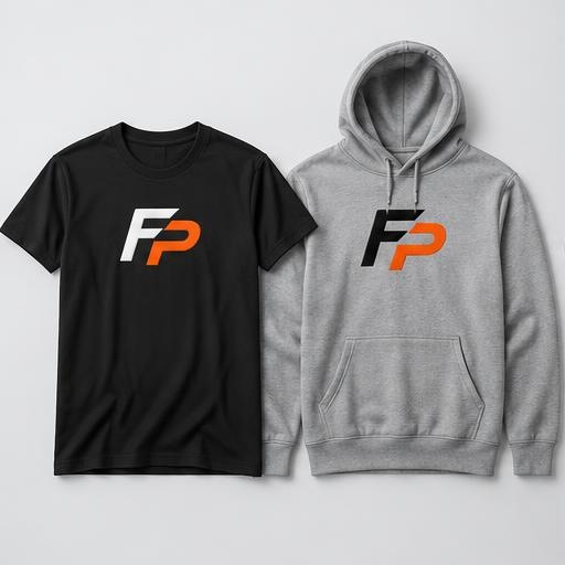 FyrePress logo concept on custom t-shirts & hoodies